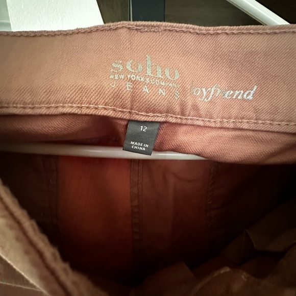 NEW YORK & COMPANY SOHO PINK CROPPED BOYFRIEND JEANS - Picture 5 of 7